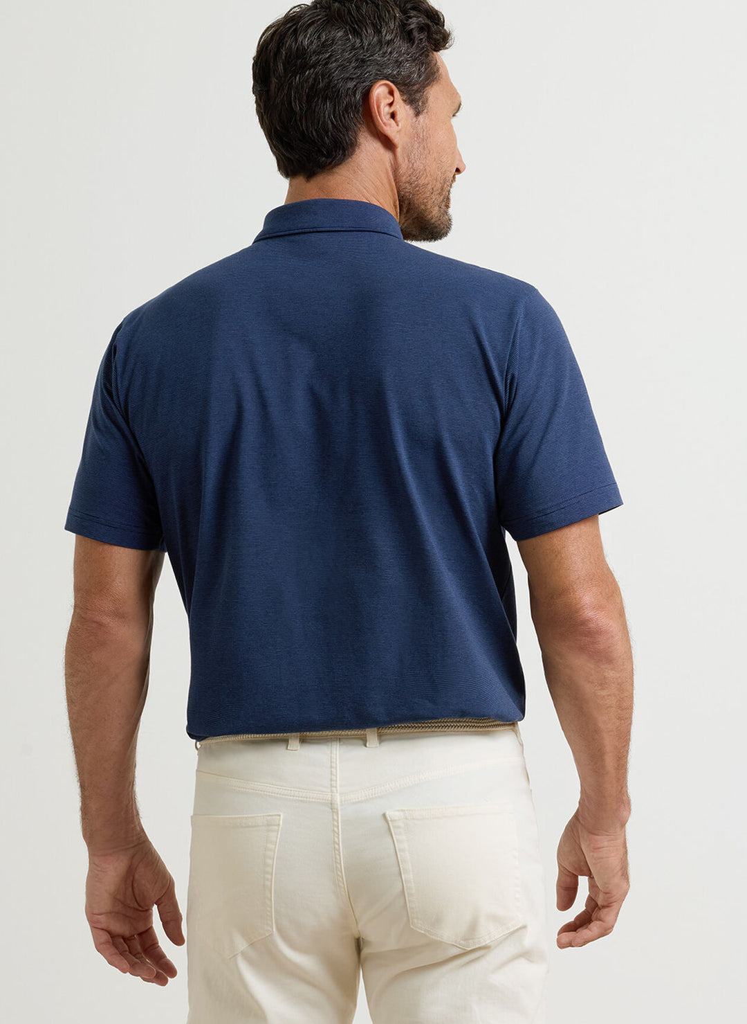 Ryles Crown Flex Cotton Polo In Navy
