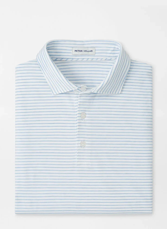 Gilman Crown Flex Cotton Polo In White