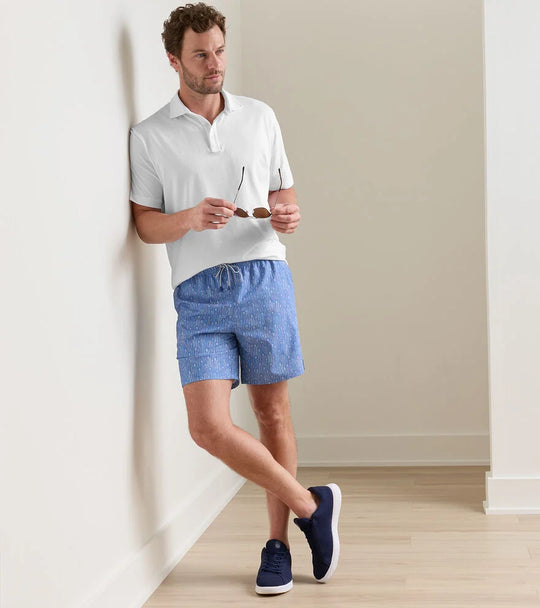 Tequila Seas Swim Trunk In Dusk Blue