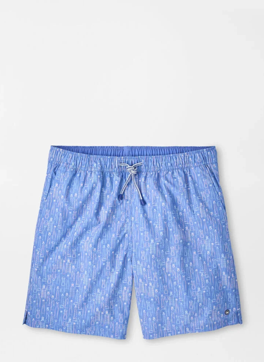 Tequila Seas Swim Trunk In Dusk Blue