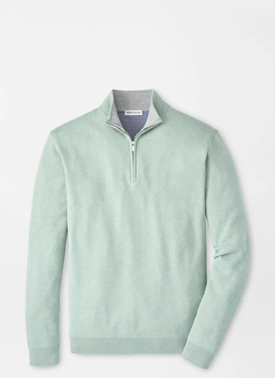 Coolspun Lite Cotton Quarter-Zip Sweater In Grandview
