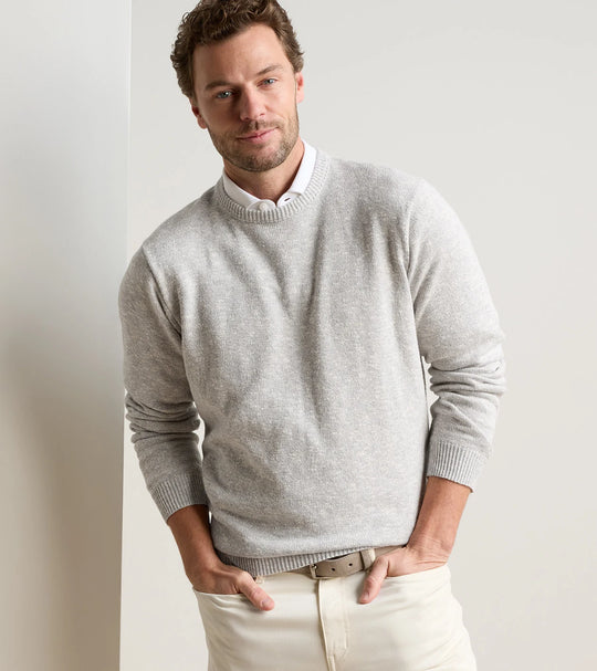 Montauk Crewneck Sweater in Gale Grey