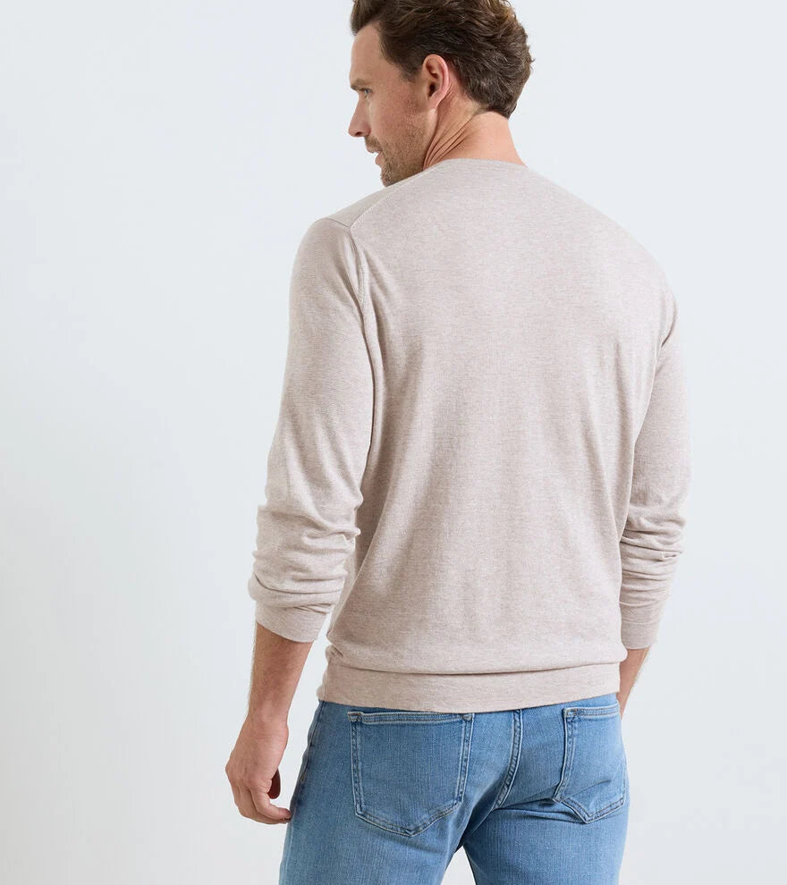 Lake Long Sleeve Sweater In Poplar Brown