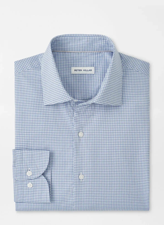 Conway Crown Lite Cotton-Stretch Sport Shirt In Windsor Blue