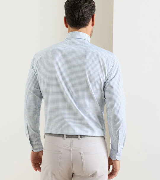 Rommel Performance Twill Sport Shirt In Cottage Blue