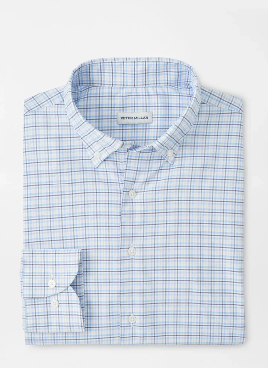 Casey Performance Twill Sport Shirt In Cottage Blue