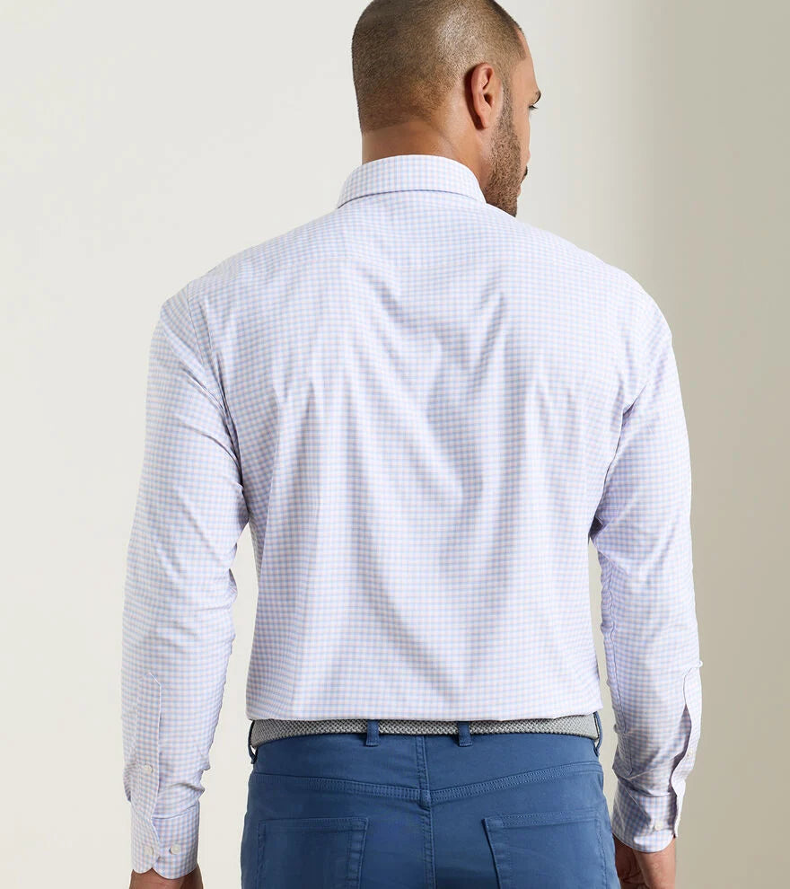 Gregory Performance Twill Sport Shirt In Cosmic Peach
