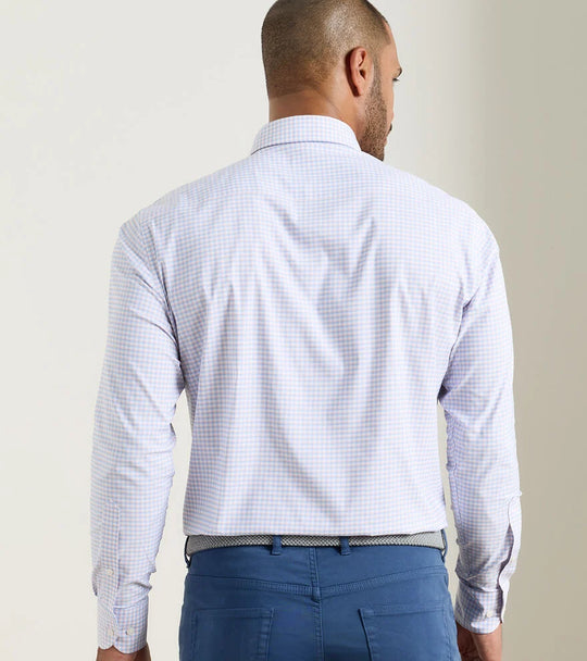 Gregory Performance Twill Sport Shirt In Cosmic Peach