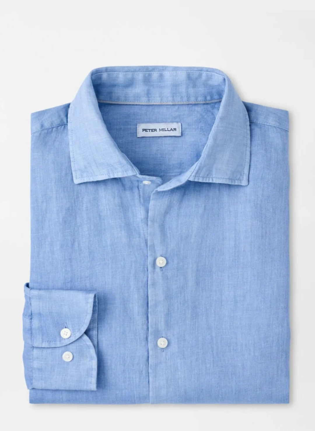 Shoreside Linen Sport Shirt In Bluebird