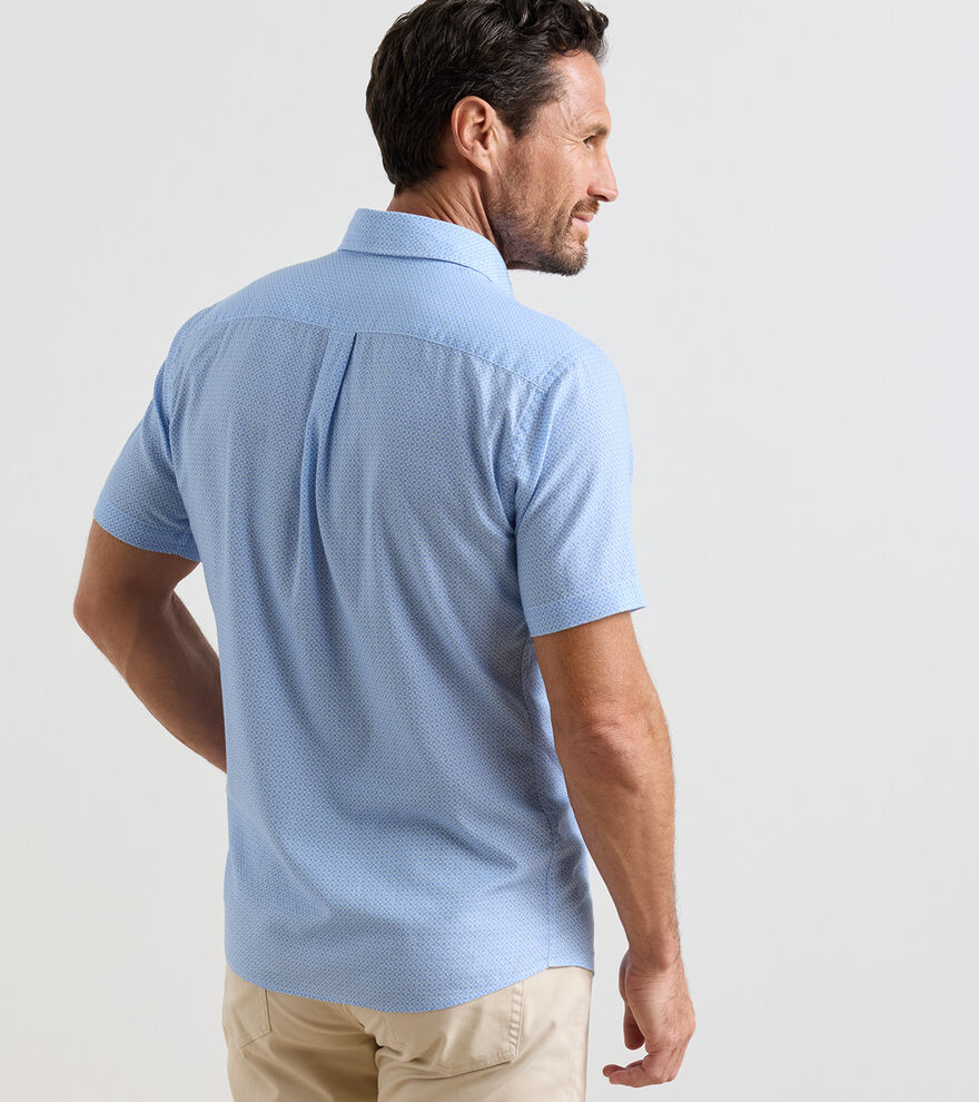 Windsail Cotton Lyocell Sport Shirt In Bluebird