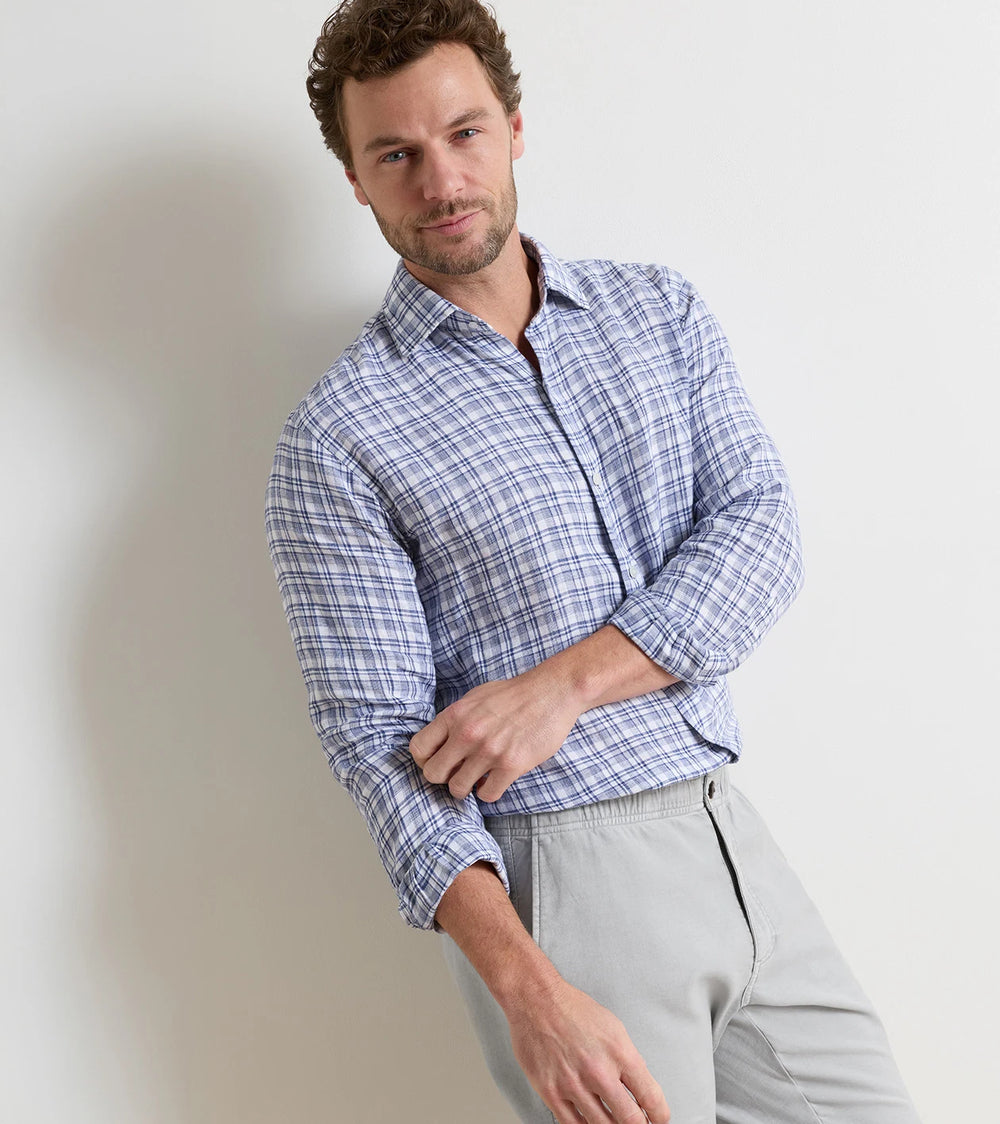 Sandbar Line Sport Shirt In Sport Navy