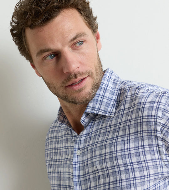 Sandbar Line Sport Shirt In Sport Navy