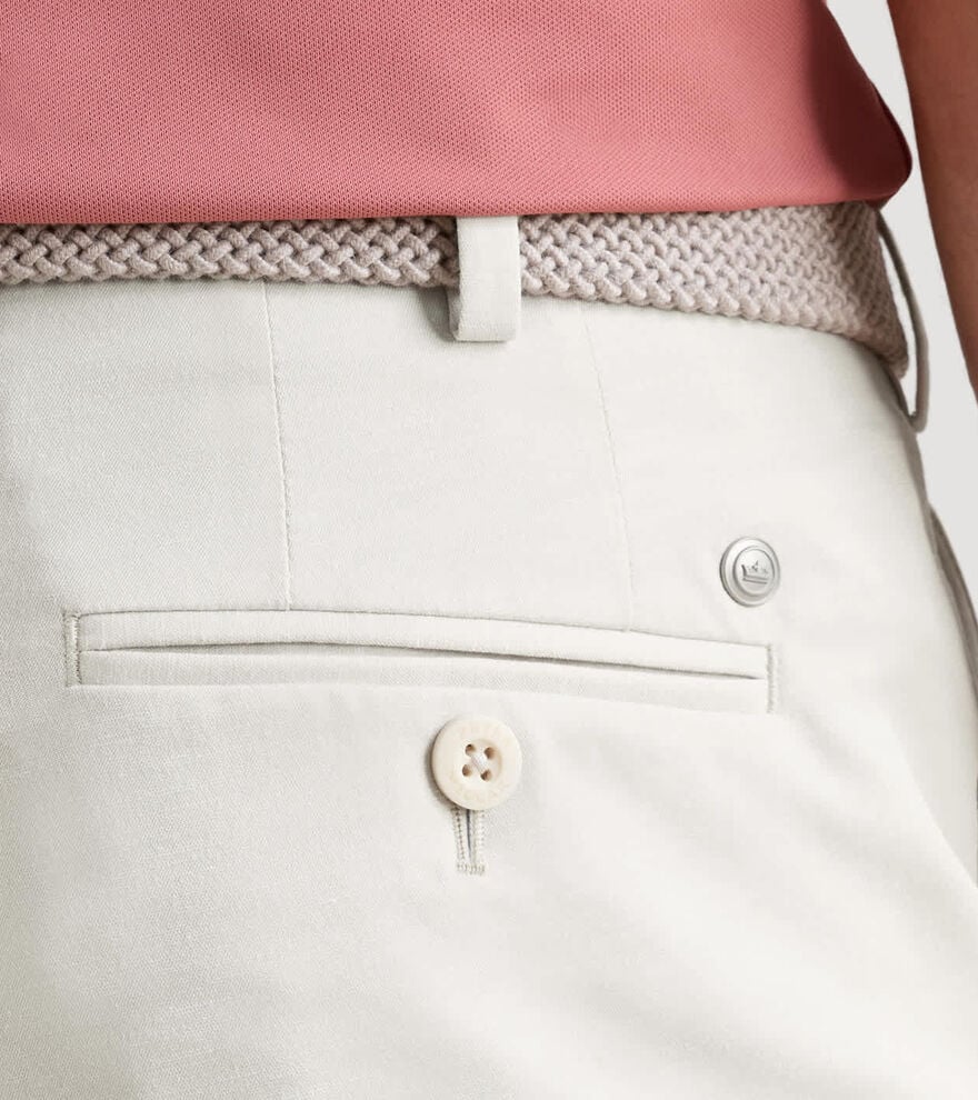 Surge Linen-Blend Performance Short In Truffle