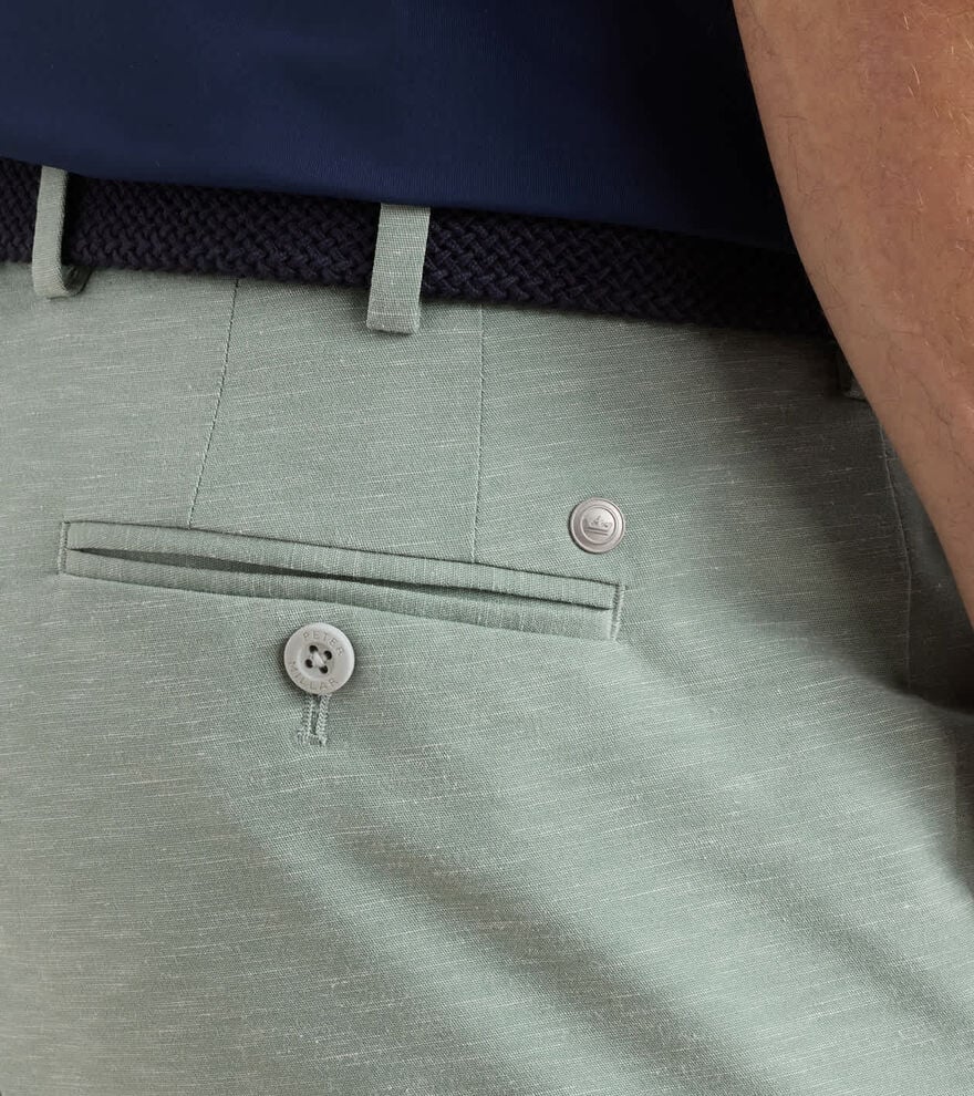 Surge Linen-Blend Performance Short In Willow