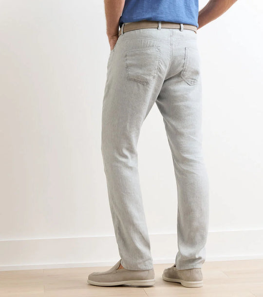 Hampton Twill Five Pocket Pant In British Grey