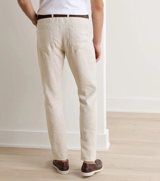 Hampton Twill Five Pocket Pant In Truffle