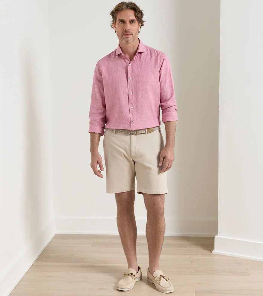 Andrews Flat Front Short In Truffle