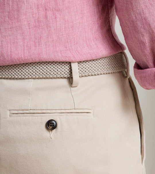 Andrews Flat Front Short In Truffle