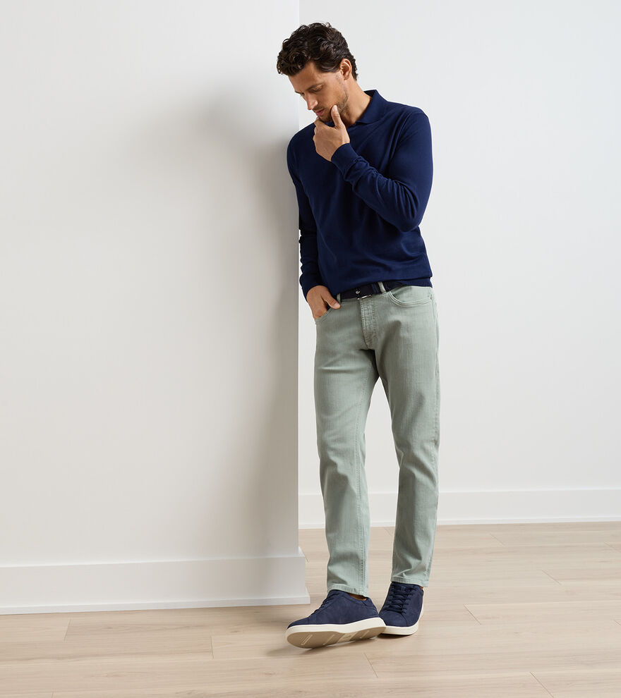 Fairfield Garment Dyed Denim In Sage Fog