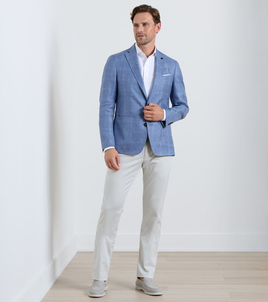 Reynolds Plaid Soft Jacket In Dusk Blue