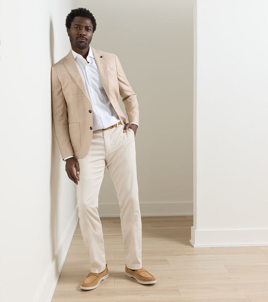 Wellington Glen Plaid Soft Jacket In Summer Dunes