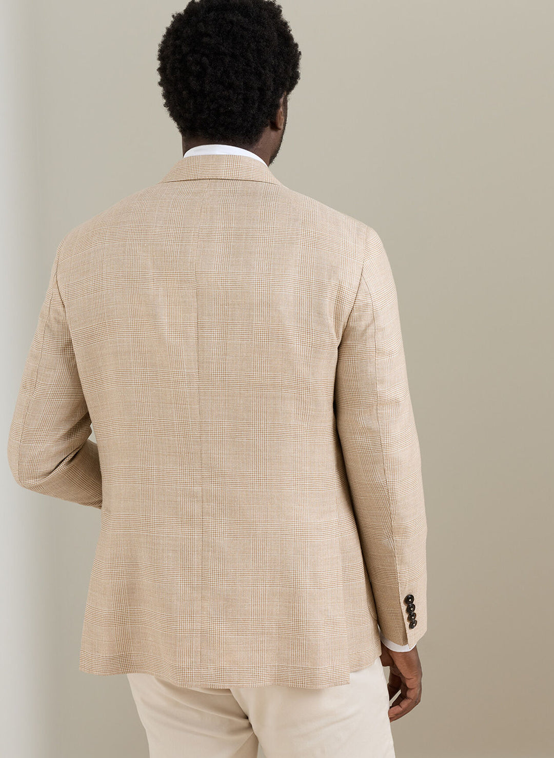 Wellington Glen Plaid Soft Jacket In Summer Dunes