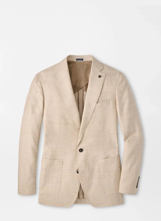 Wellington Glen Plaid Soft Jacket In Summer Dunes