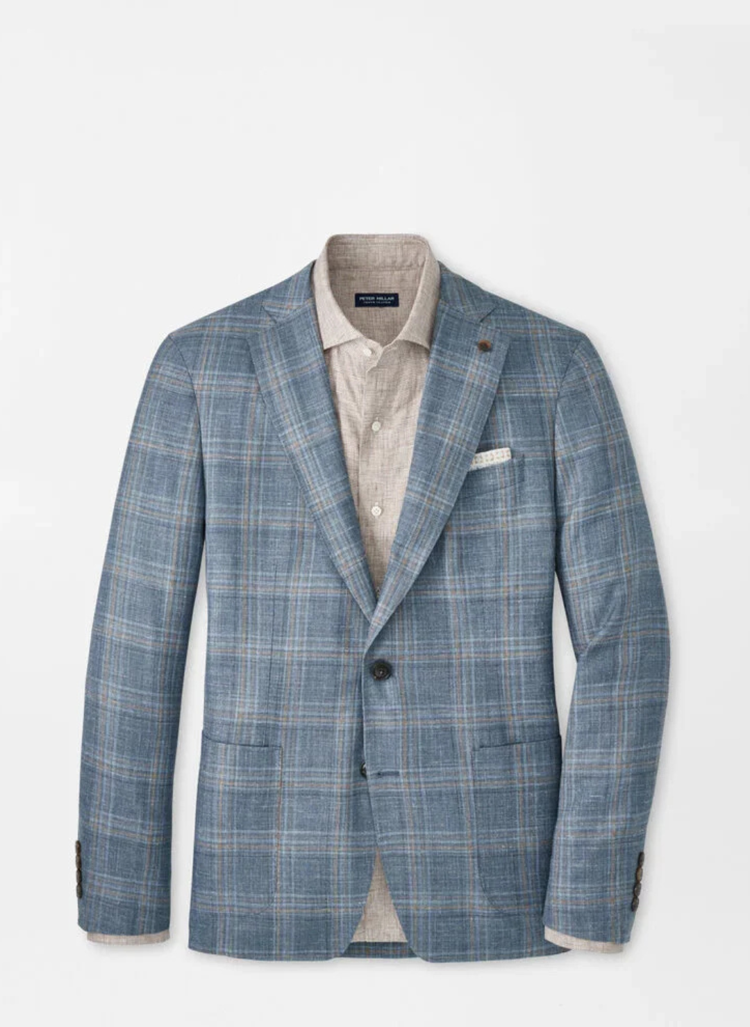 Hertford Plaid Soft Jacket In Storm