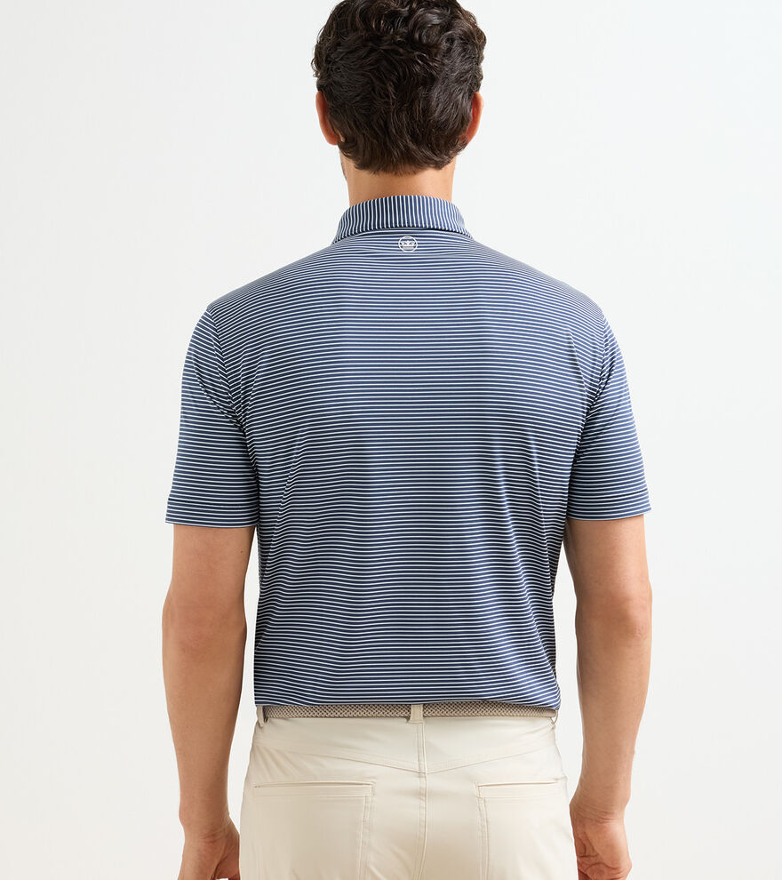 Ballad Performance Jersey Polo In Navy