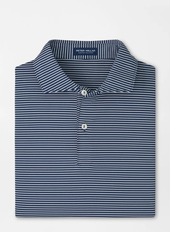 Ballad Performance Jersey Polo In Navy