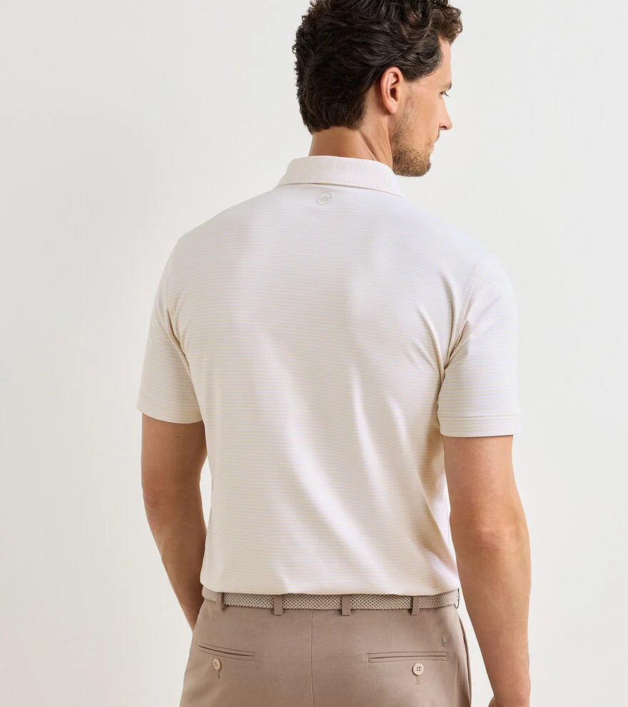 Ballad Performance Jersey Polo White/Light Orange Sorbet