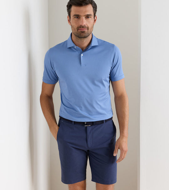 Treble Performance Jersey Polo In Dusk