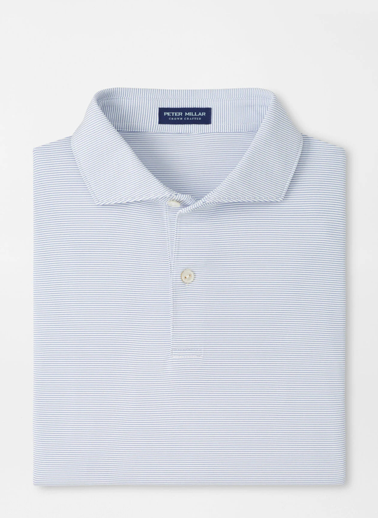 Treble Performance Jersey Polo In White