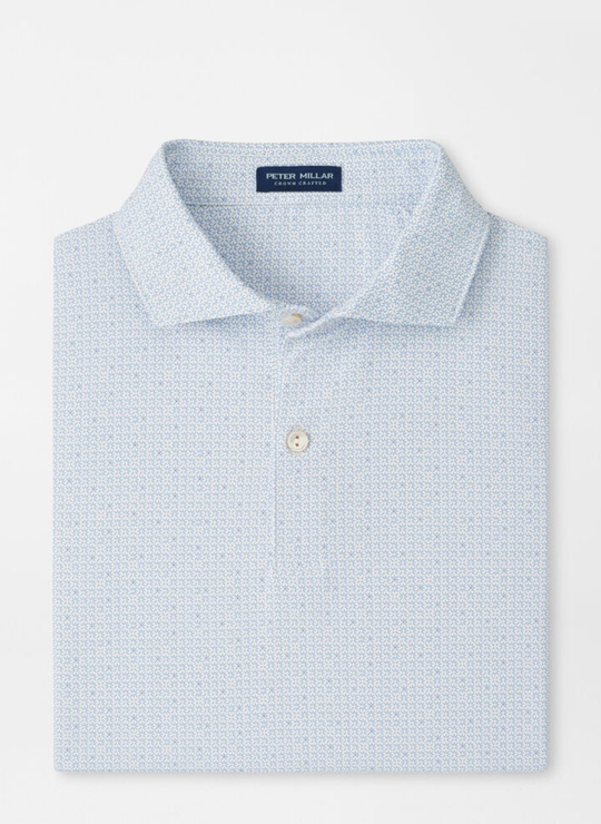 Alder Performance Jersey Polo In White