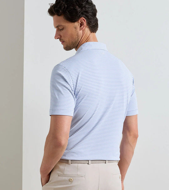 Verse Performance Mesh Polo In Iris Mist