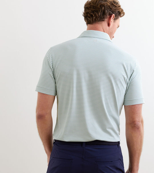 Verse Performance Mesh Polo In Light Willow