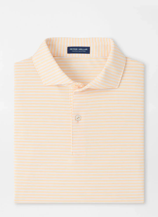 Verse Performance Mesh Polo In Light Orange Sorbet