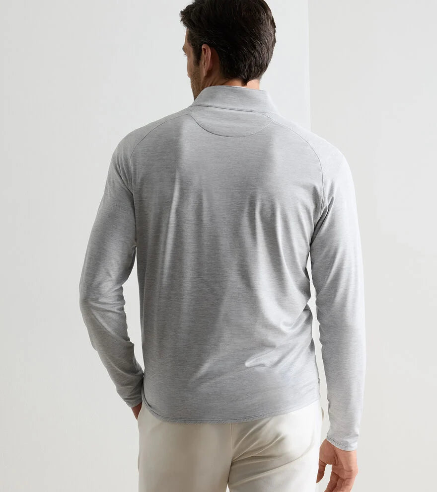 Stealth Stripe Performance Quarter Zip In Gale Grey