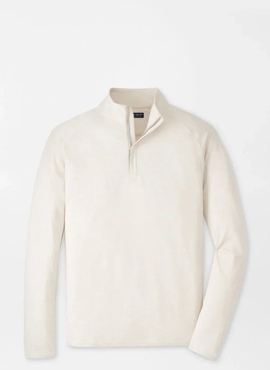 Stealth Stripe Performance Quarter Zip In Truffle