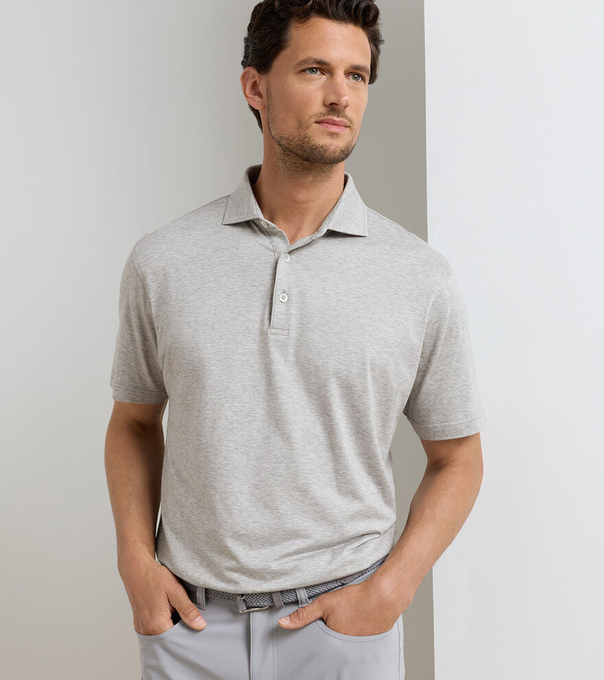 Excursionist Flex Polo In Gale Grey