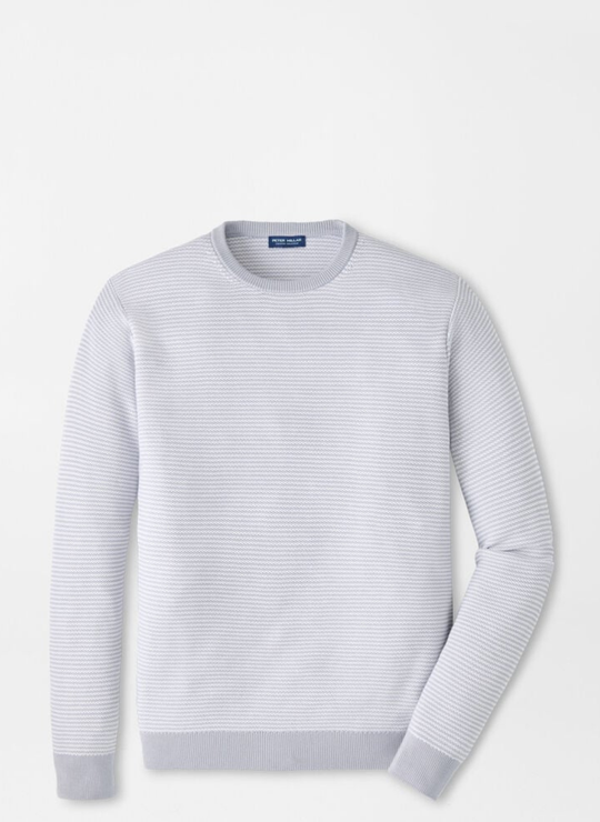 Hart Honeycomb Crewneck Sweater In British Grey