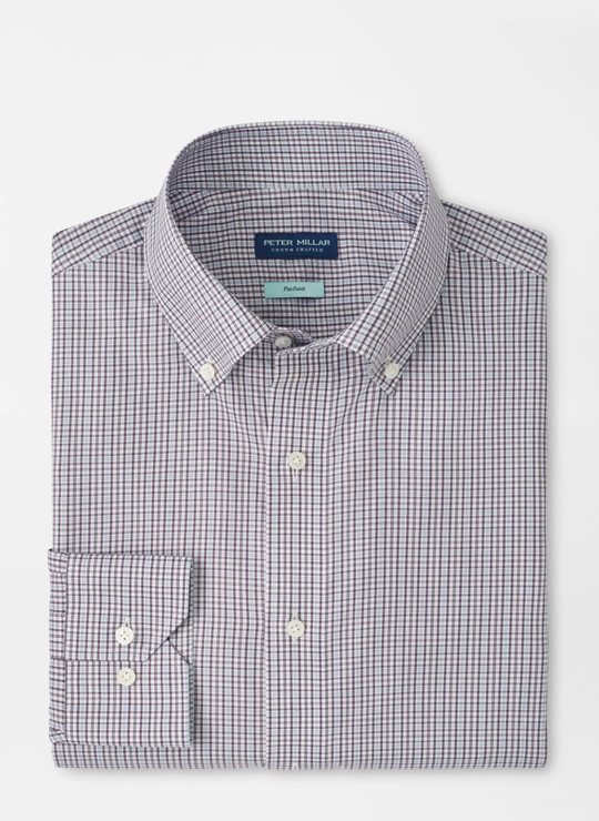 Marco Cotton Sport Shirt in Purlple Fig