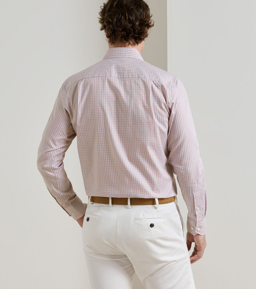 Dante Cotton Sport Shirt In Rose Quartz