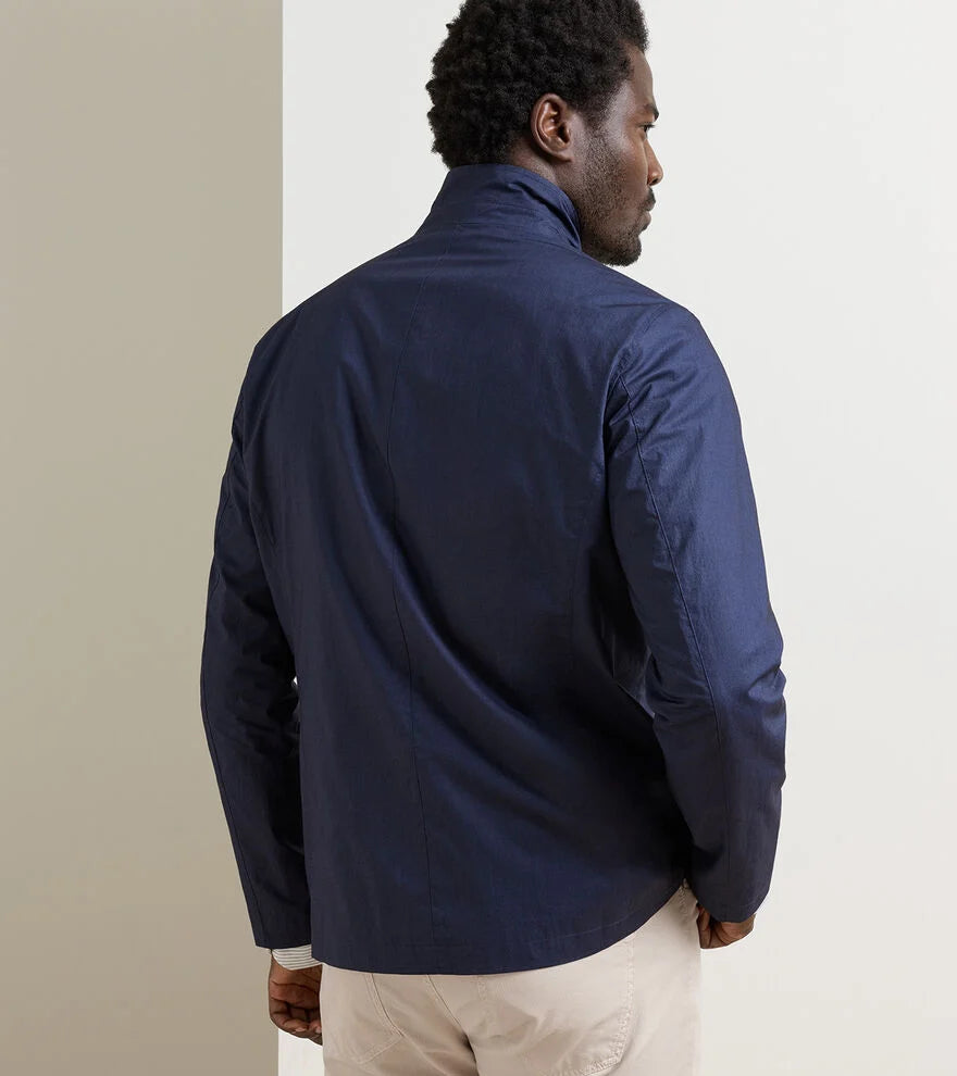 Mayfair Zip Blazer In Navy