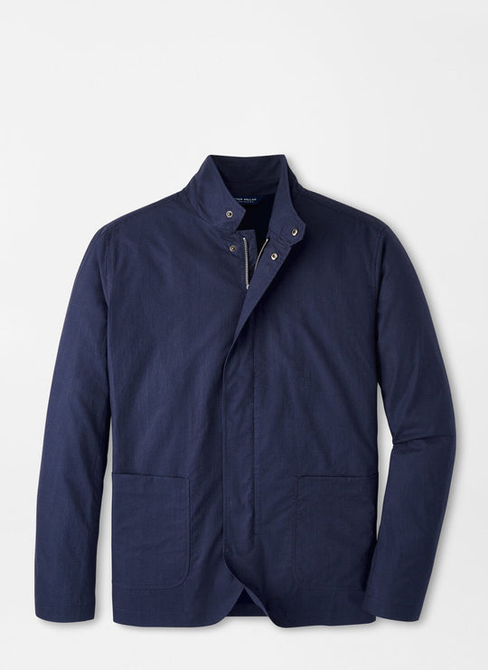 Mayfair Zip Blazer In Navy