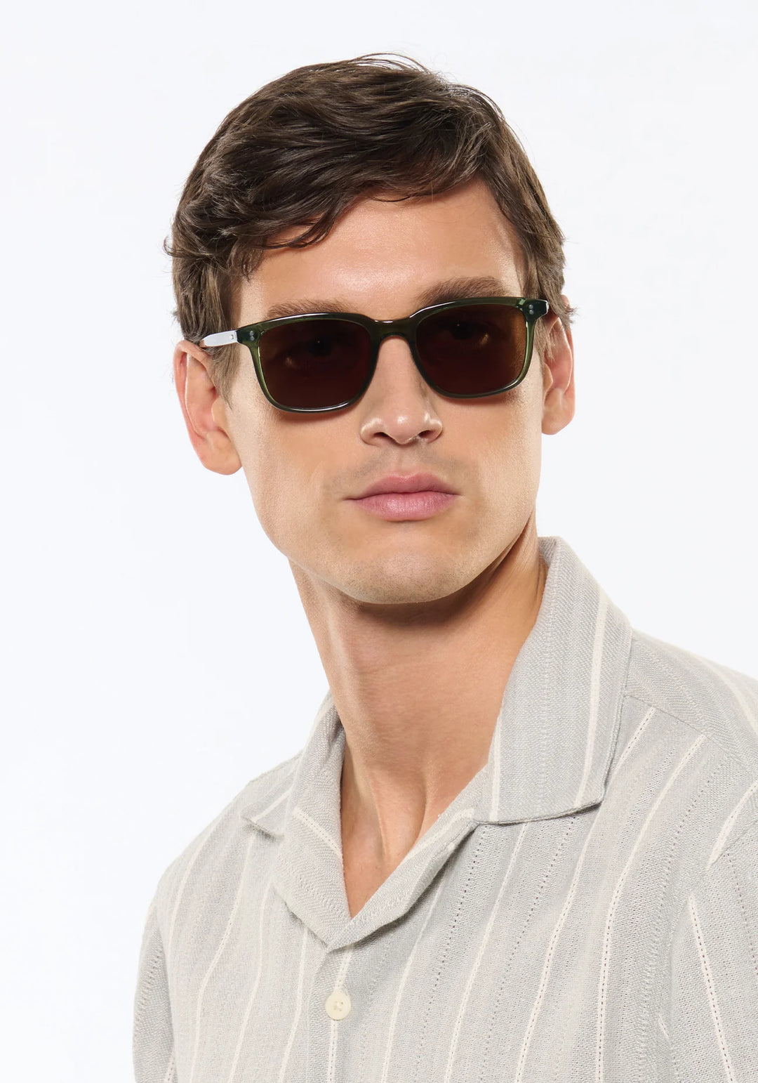 Matthew Polarized Sunglasses In Bottle Green