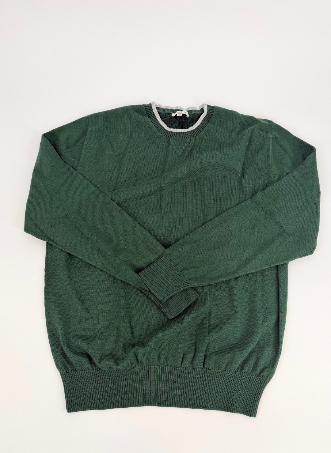 Cotton Creneck in Pine