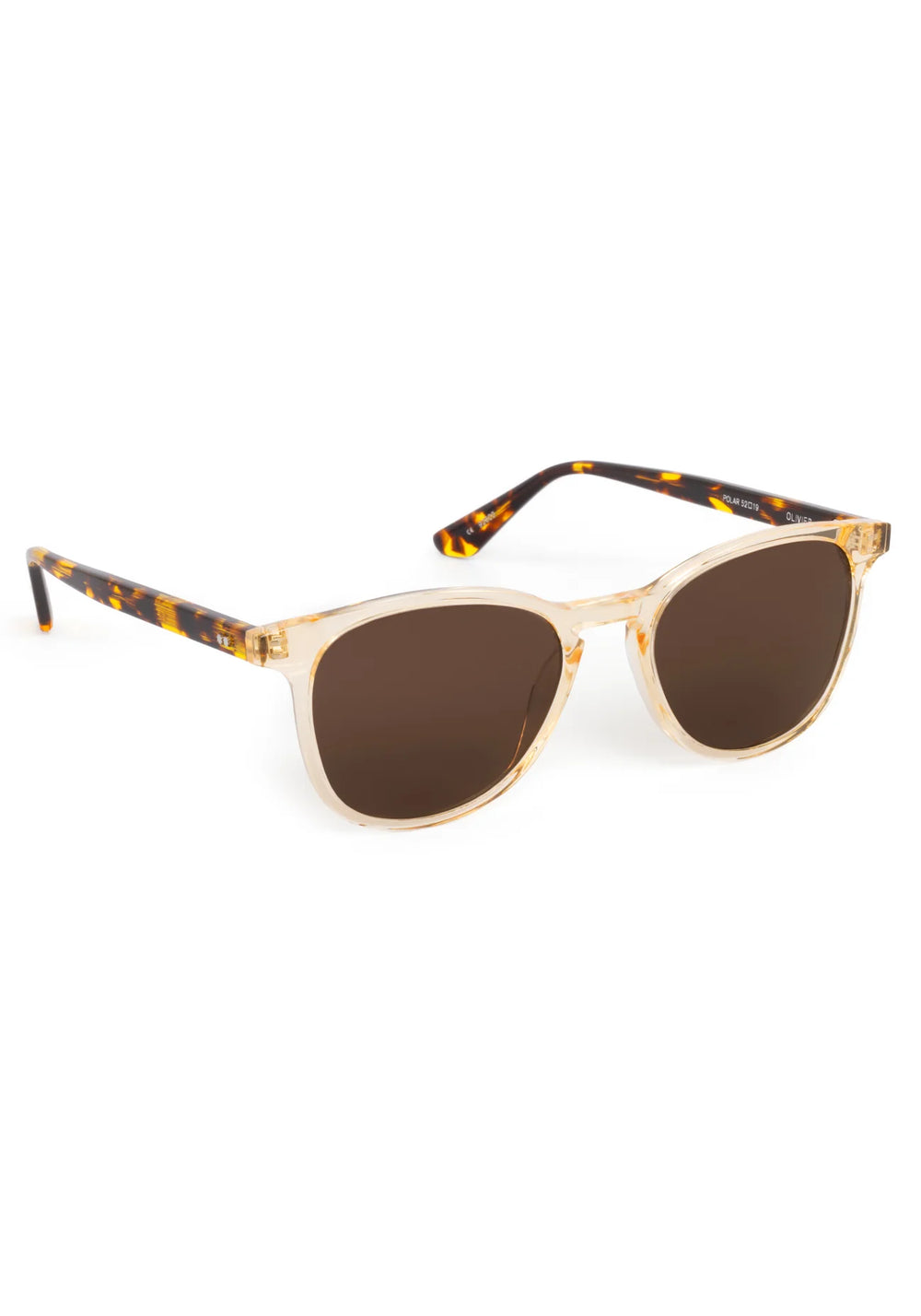 Olivier Polarized Sunglasses In Champagne + Tortoise