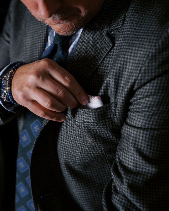 Ravazzolo Olive Houndstooth Soft Jacket