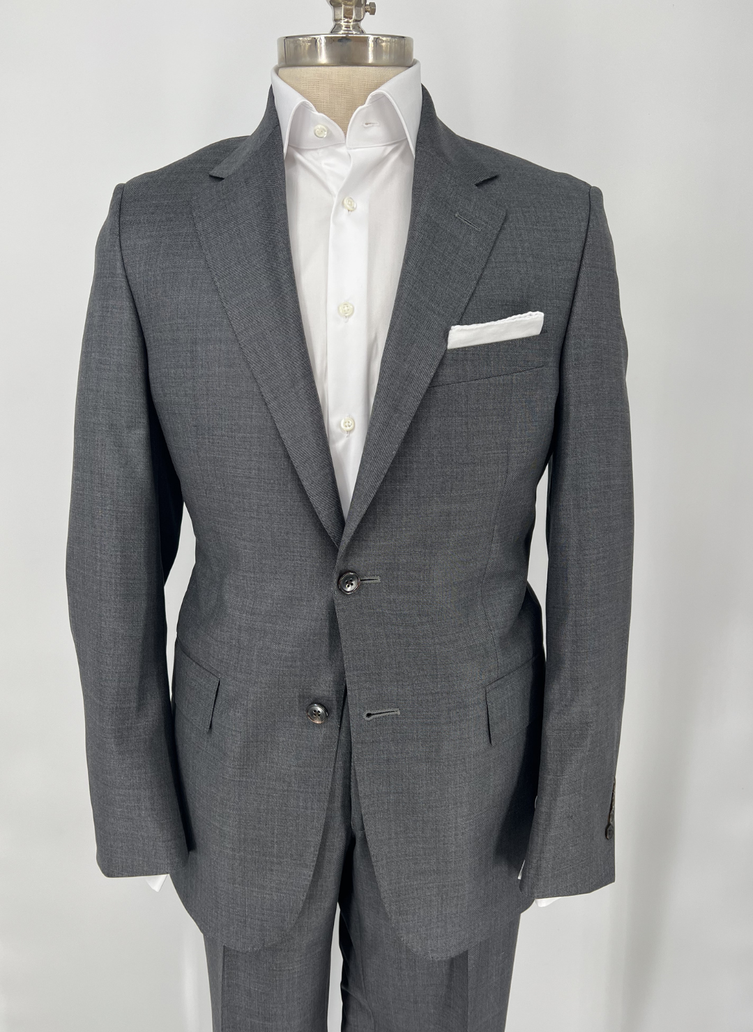 The Oxford Shop Grey Sharkskin Suit